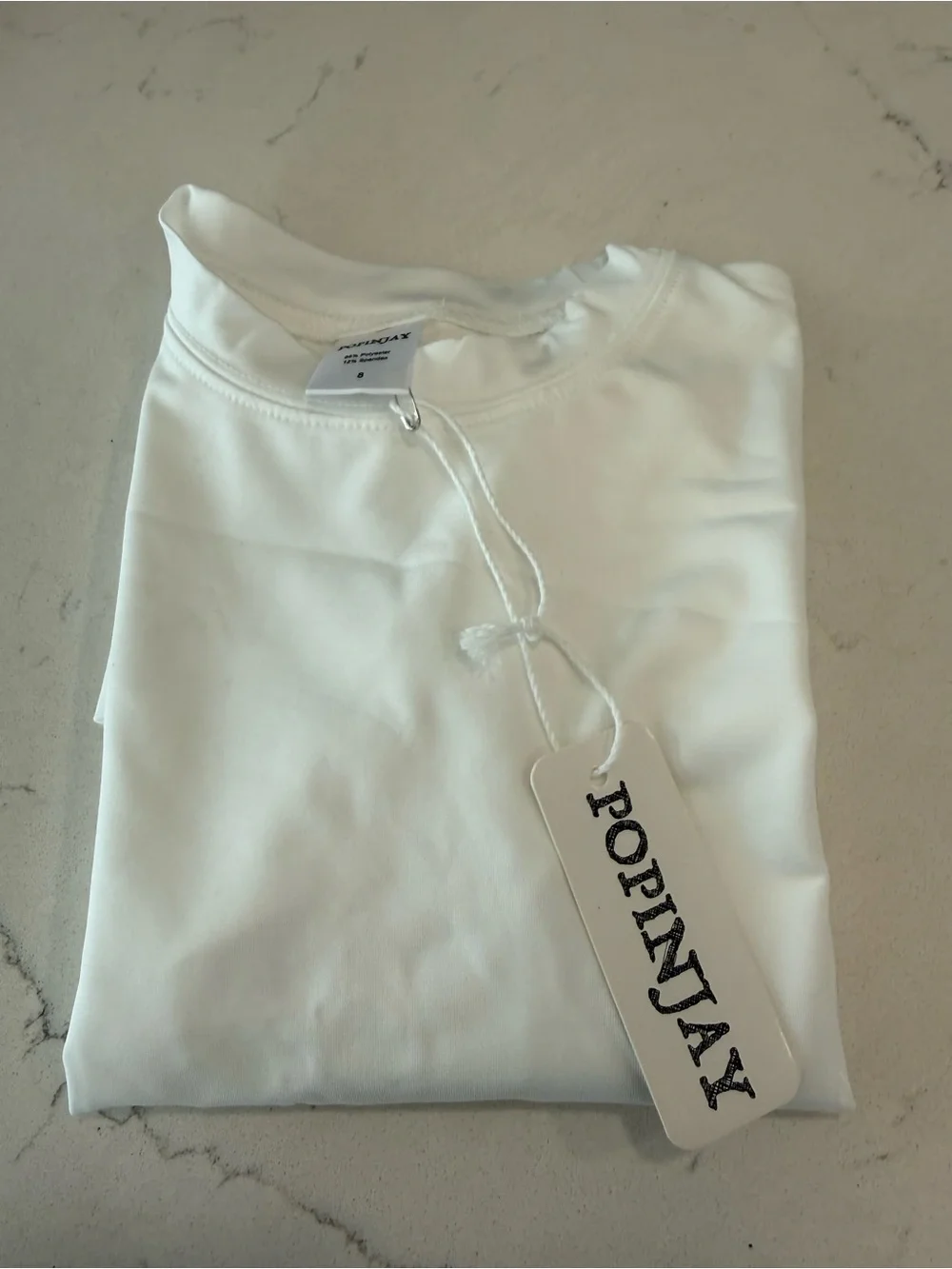 Kids White Short-Sleeve Swim Rashguard - Lightweight UV Protection